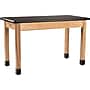National Public Seating Wood Series Science Table, 24" x 60", Black/Ash (SLT1-2460H)~#|#~sp167659128_sc7