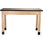 National Public Seating Wood Series Science Table, 24" x 60", Black/Ash (SLT1-2460H)~#|#~sp167659215_sc7