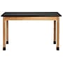 National Public Seating Wood Series Science Table, 24" x 60", Black/Ash (SLT2-2460H)~#|#~sp167659251_sc7