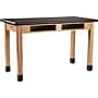 National Public Seating Wood Series Science Table, 24" x 72", Black/Ash (SLT1-2472HB)~#|#~sp167659351_sc7