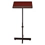 Oklahoma Sound Portable Presentation Series Adjustable Speaker Stand Podium, 30-44"H, Mahogany (70-MY)~#|#~sp167659426_sc7