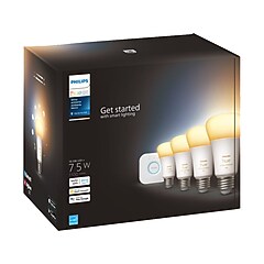 Philips Hue White Starter Kit, A19 16 Million Colors 10.5W E26