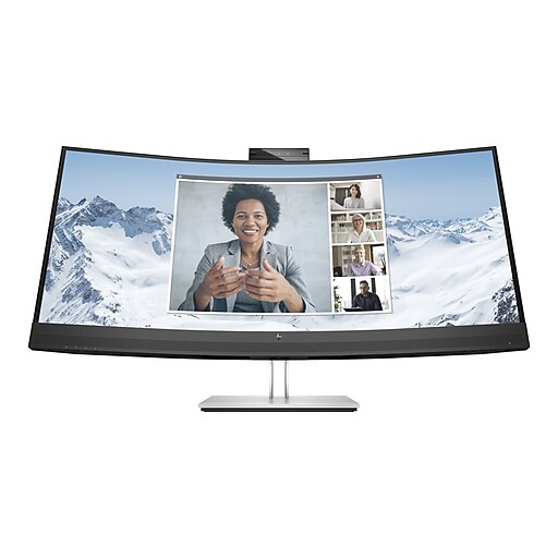HP E34m G4 Conferencing Monitor 34" Curved LED, Black Head/Silver