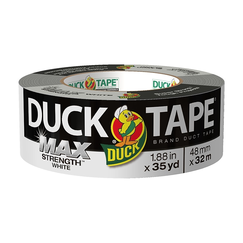 Duck Max Strength® Brand 1.88 in. x 35 yd. Duct Tape, White (240866) image 1