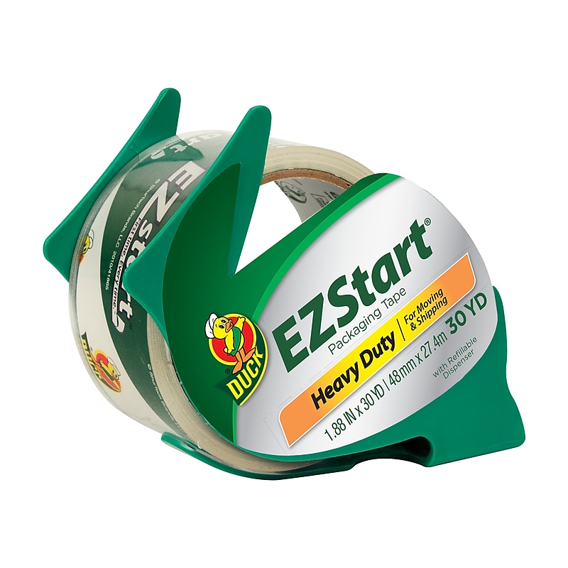 Duck EZ-Start Packing Tape with Dispenser, 1.88" x 30 yds., Clear (393192/313078) image 1