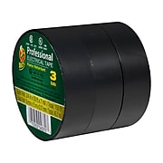 Duck® Brand .75 in. x 50 ft. x 7 mil. Professional Electrical Tape, Black, 3 pk (299004)