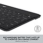 Logitech Keys-to-Go Ultra-Portable Keyboard For iPhone, iPad, and Apple TV, Black~#|#~sp167741296_sc7