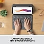 Logitech Folio Touch iPad Keyboard Case with Trackpad for iPad Air (4th and 5th gen), Oxford Gray (920-009952)~#|#~sp167741300_sc7