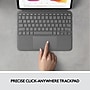 Logitech Combo Touch iPad Air (4th, 5th Gen) Keyboard Case - Detachable Backlit Keyboard with Kickstand, Oxford Gray~#|#~sp167741310_sc7