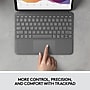 Logitech Folio Touch iPad Keyboard Case with Trackpad for iPad Air (4th and 5th gen), Oxford Gray (920-009952)~#|#~sp167741377_sc7