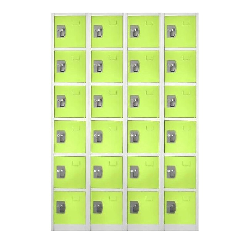 AdirOffice 72'' 6-Tier Green Storage Locker, 4/Pack (629-206-GRN-4PK) image 1