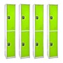 AdirOffice 72'' 2-Tier Green Storage Locker, 4/Pack (629-202-GRN-4PK)~#|#~sp167806572_sc7