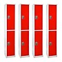 AdirOffice 72'' 2-Tier Red Storage Locker, 4/Pack (629-202-RED-4PK)~#|#~sp167806574_sc7