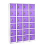 AdirOffice 72'' 6-Tier Purple Storage Locker, 4/Pack (629-206-PUR-4PK)~#|#~sp167806583_sc7
