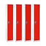 AdirOffice 72" 1-Compartment Tier Red Storage Locker, 4/Pack (629-201-RED-4PK)~#|#~sp167806590_sc7