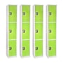 AdirOffice 72'' 3-Tier Green Storage Locker, 4/Pack (629-203-GRN-4PK)~#|#~sp167806591_sc7