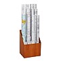 AdirOffice 12-Slot Roll File, 22"H x 12"W x 15"D, Walnut (627)~#|#~sp167817374_sc7