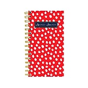 2022-2023 TF Publishing Rosie Dots 3.5" x 6.5" Academic Weekly & Monthly Planner, Red/White (AY-SWM-23-7510)