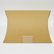 Deluxe Bags & Bows Pillow Box, 9" L x 2" W x 12" H, Kraft Paper, Kraft, 100/Box, 255-090212-KT
