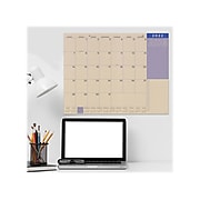 2022-2023 TF Publishing Kraft 17" x 22" Academic Monthly Desk Pad Calendar, Kraft/Orange (AY-LBL-23-8204)
