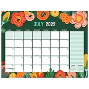 2022-2023 TF Publishing Modern Flowers 17" x 22" Academic Monthly Desk Pad Calendar (AY-LBL-23-8206)