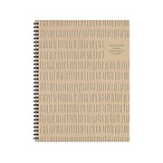 2022-2023 TF Publishing Sketchy Lines 8.5" x 11" Academic Weekly & Monthly Planner, Kraft/Gray (AY-LWM-23-9706)