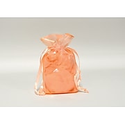Deluxe Bags & Bows Plastic Gift Bag, 6" W x 2" D x 8 3/4" H, Polyethylene, Peach, 200/Box, PP-060802-PCH