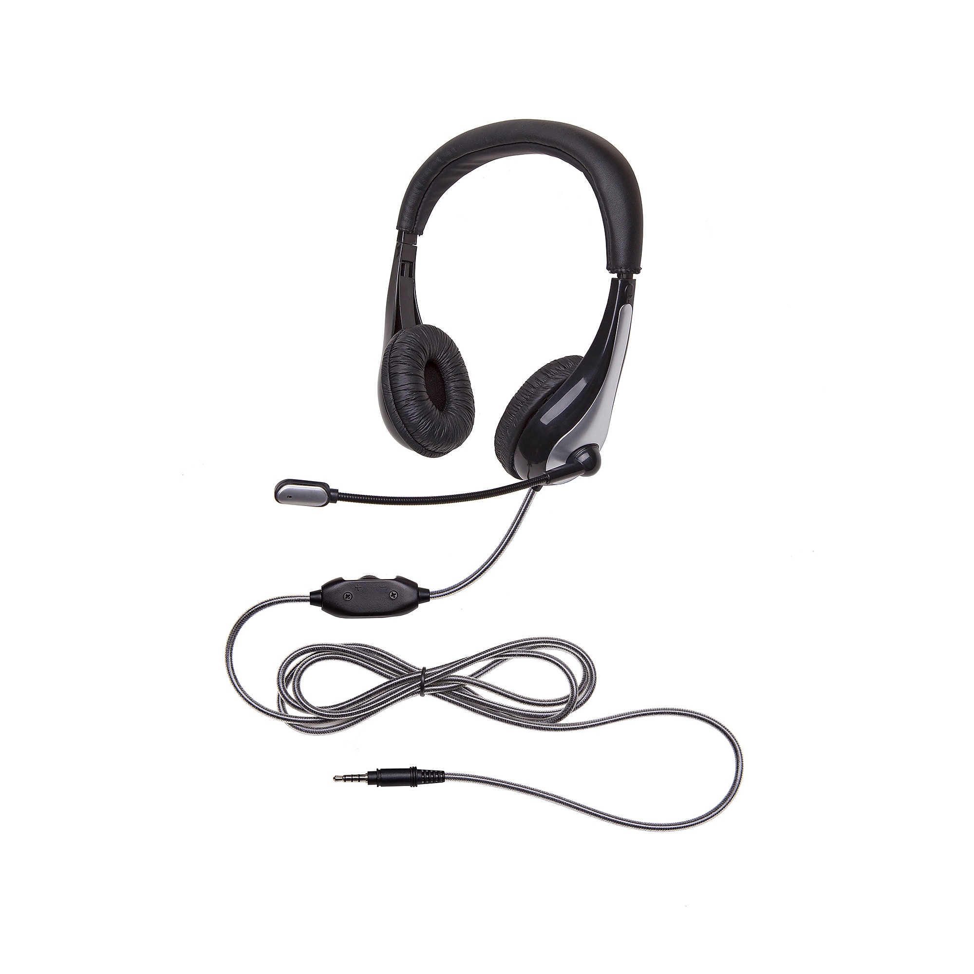 Califone NeoTech 1025MT Mid-Weight, On-Ear Stereo Headset with Gooseneck Microphone, 3.5mm Plug, Black (CAF1025MT) Sansujyuku sansujyuku.com