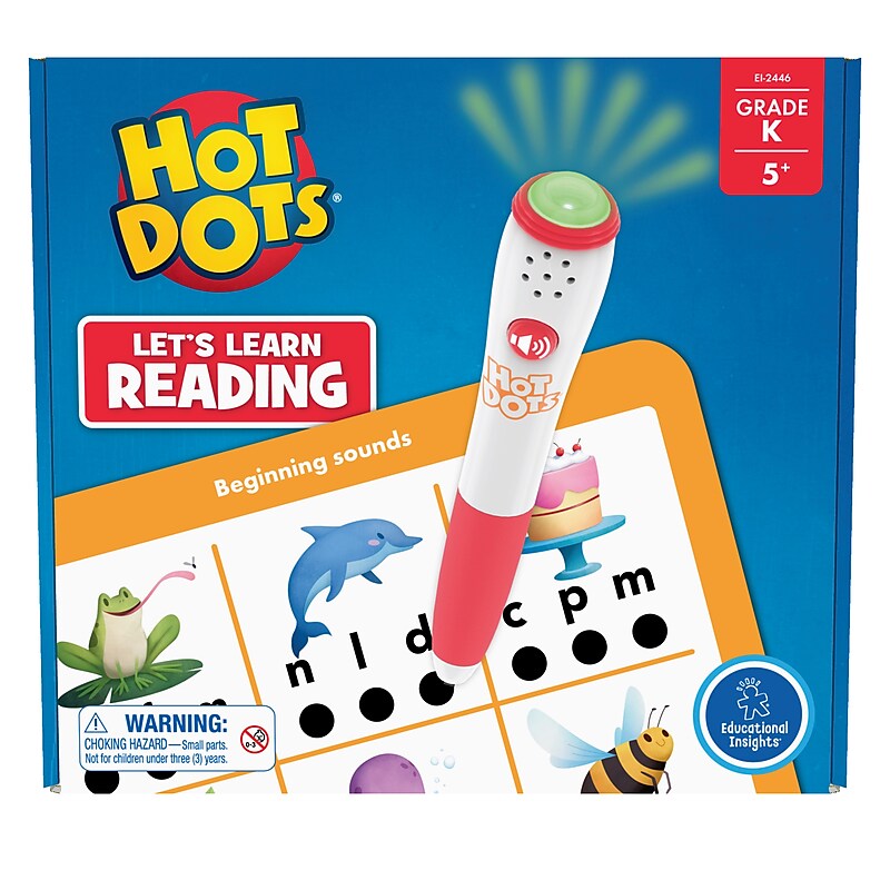 Educational Insights Hot Dots Let's Learn Kindergarten Reading! (EI-2446) image 1