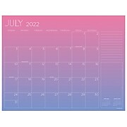 2022-2023 TF Publishing Gradient Mood 17" x 22" Academic Monthly Desk Pad Calendar, Purple (AY-LBL-23-8214)
