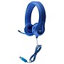 HamiltonBuhl Kid's Flex-Phones TRRS Headset with Gooseneck Microphone, Blue (HECKFX2UBLU)~#|#~sp167908809_sc7