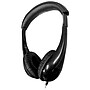 HamiltonBuhl Motive8 Mid-Sized Multimedia Headphone with In-line Volume Control, Black (HECM8BK1)~#|#~sp167908815_sc7