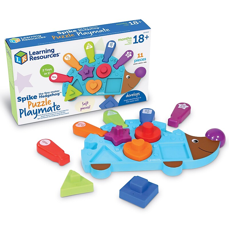 Learning Resources Spike the Fine Motor Hedgehog Puzzle Playmate (LER9103) image 1
