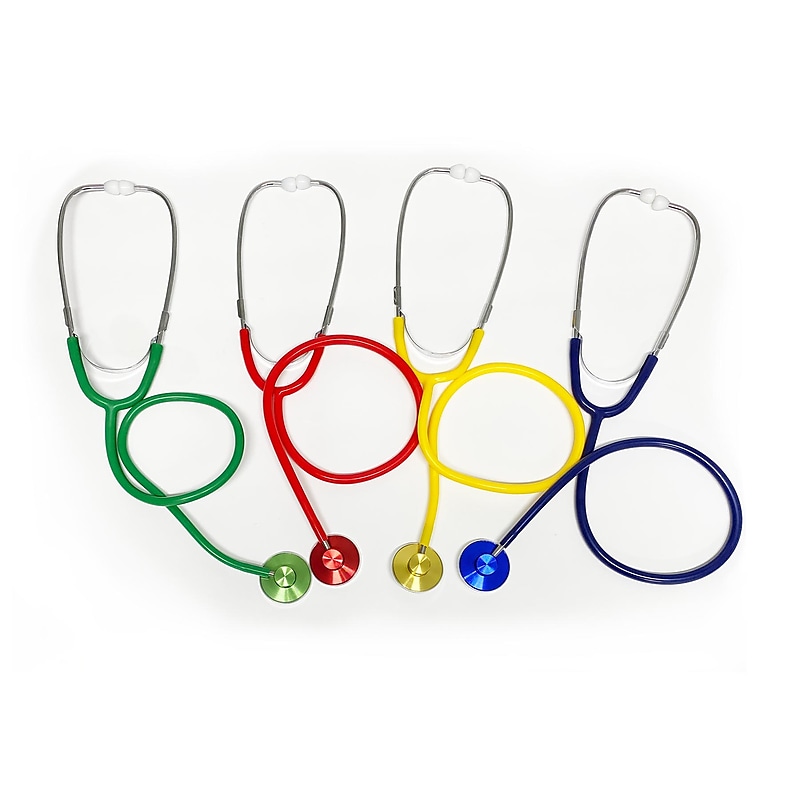 Supertek Stethoscopes, Assorted Colors, Pack of 4 (SKFB10892SP) image 1