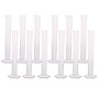 Supertek Measuring Cylinder with Hexagonal Base, 100ml, Clear Polypropylene, Pack of 2 (SKFCH108155)~#|#~sp167909153_sc7