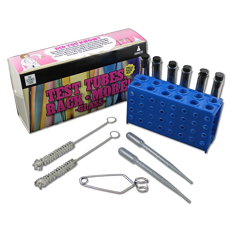 Supertek Test Tubes, Rack and More, Glass (SKFPH96008S3) image 1