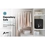 AdirOffice Black Steel Drop Bin Depository Safe With Digital Lock, 1.1 cu. ft., (670-200-BLK)~#|#~sp167909506_sc7