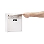 AdirOffice Steel Medium Wall Mounted Interoffice Mailbox Drop Box, White (631-05-WHI-KC)~#|#~sp167909631_sc7