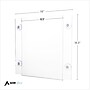 AdirOffice Window Sign Holder, 8.5" x 11", Vertical/Horizontal, Side Loading, Clear Acrylic, 6/Pack (639-8511-WSH-6)~#|#~sp167909642_sc7