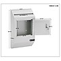 AdirOffice Steel Drop Box Mailbox with Key Lock, 0.37 cu. ft. (631-13-WHI)~#|#~sp167909766_sc7