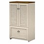 Bush Furniture Fairview Storage Cabinet with Drawer, Antique White/Tea Maple (WC53280-03)~#|#~sp168011784_sc7