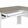 Bush Furniture Fairview 60"W L Shaped Desk with Drawers and Storage Cabinet, Shiplap Gray/Pure White (WC53630-03K)~#|#~sp168011830_sc7