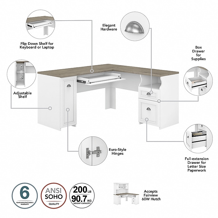Bush Furniture Fairview 60 Bush Furniture Fairview 60