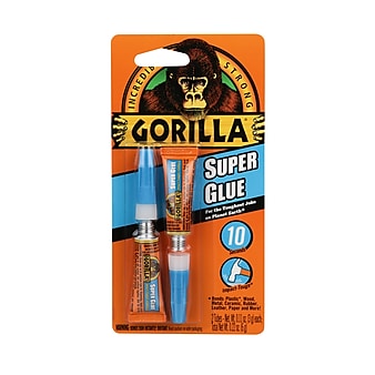 Gorilla Super Glue, 0.11 oz., 2/Pack (7800103)