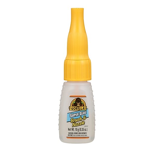 Gorilla Brush & Nozzle Super Glue, 0.35 oz. (7500101) Staples