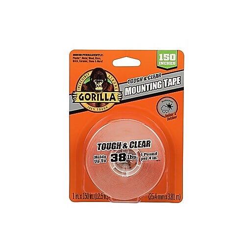 Gorilla Tough & Clear Double-Sided Mounting Tape, 1