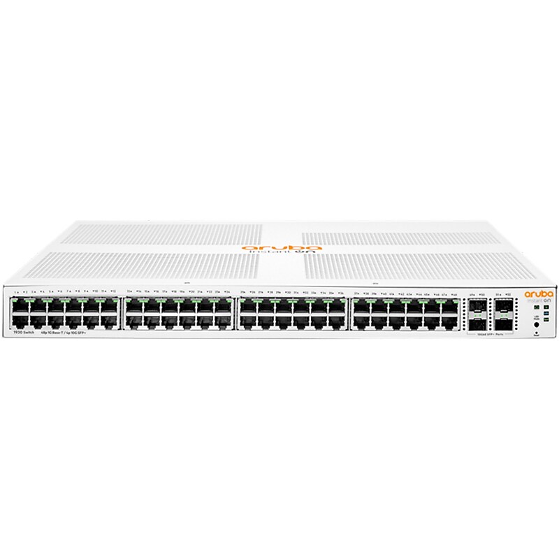 Aruba Instant On 1930 48-Port Gigabit Ethernet Managed Switch, 10/100/1000 Mbps, White (JL685A#ABA) image 1