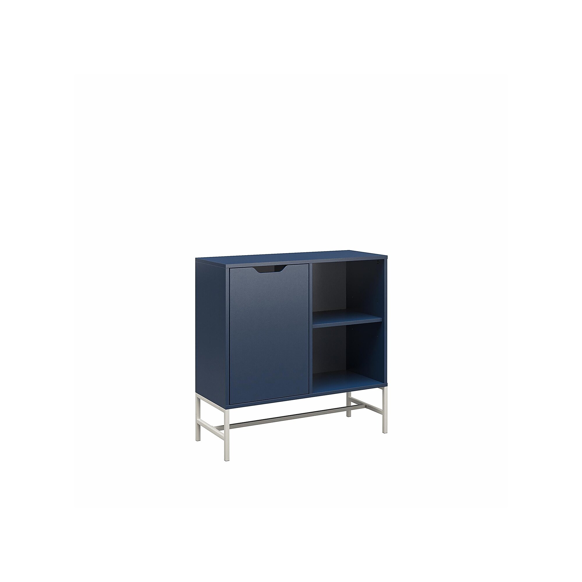 Ameriwood Modine 30″H 2-Shelf Bookcase with Adjustable Shelf, Navy (3483837COM) Sansujyuku sansujyuku.com