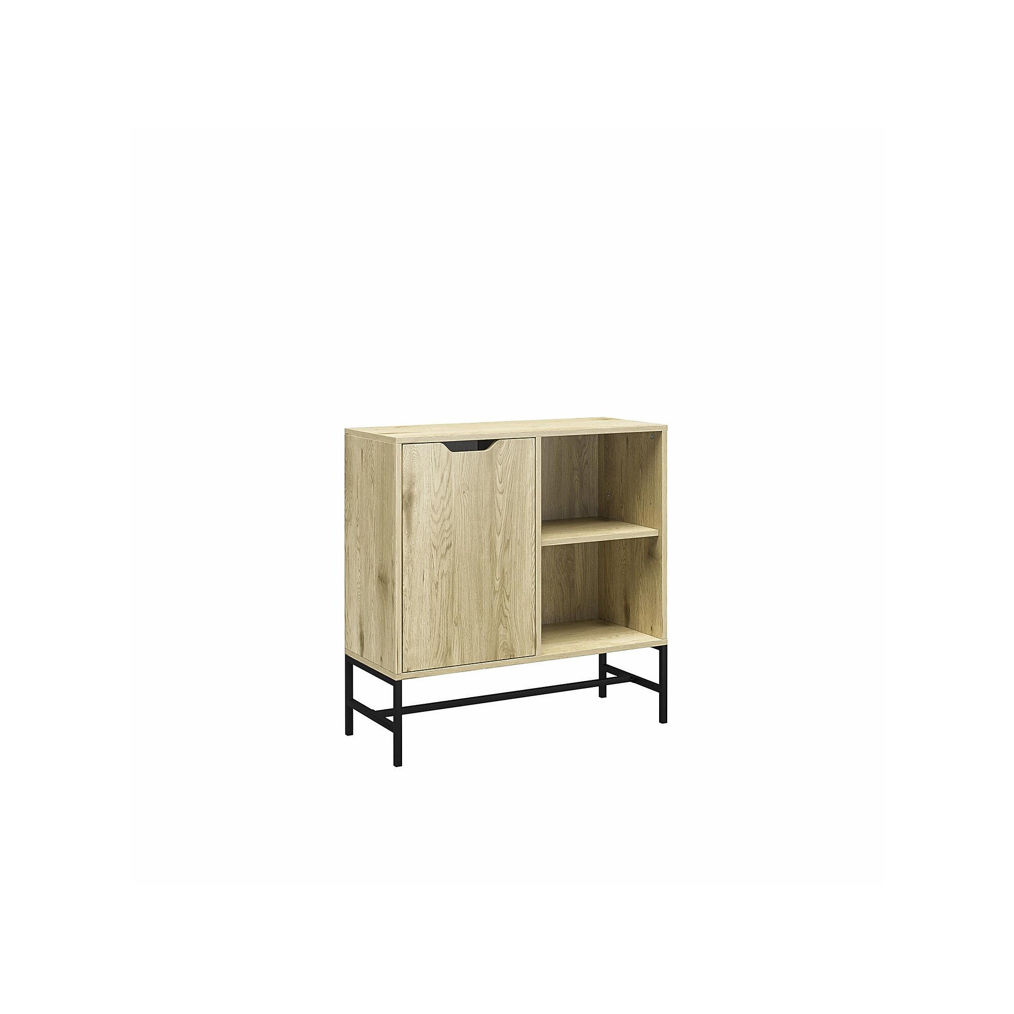 Ameriwood Modine 30″H 2-Shelf Bookcase with Adjustable Shelf, Natural (3483912COM) Sansujyuku sansujyuku.com