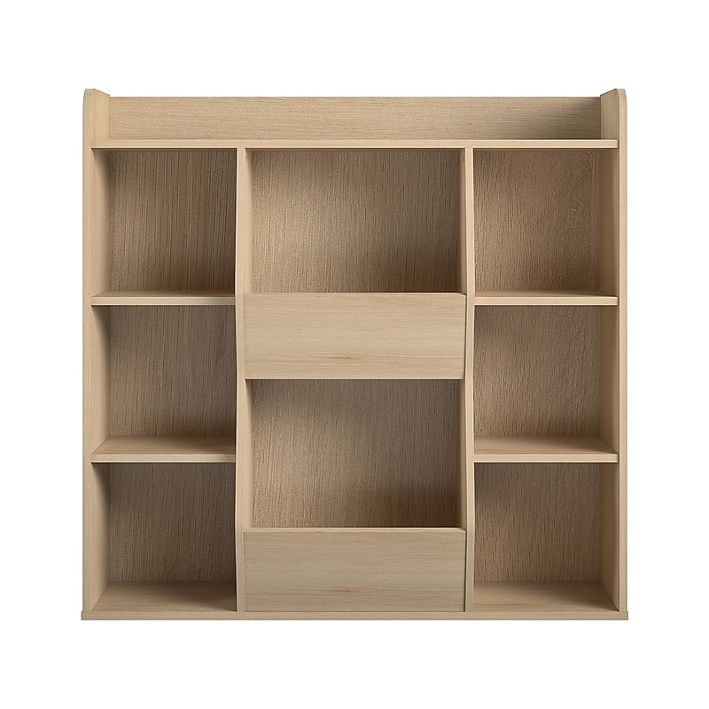 Ameriwood Tyler 40.8"H 9-Shelf Bookcase, Blonde Oak Particle Board (4865847COM) image 1